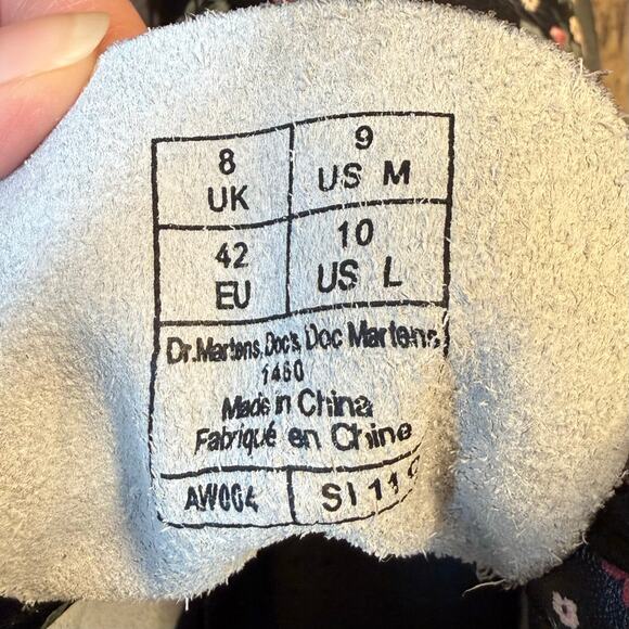 Doc Martens 1460 Pascal Vintage Rose Leather Combat Boots Women’s US 10 READ - Picture 8 of 10